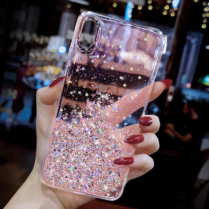 Glitter Phone Case for Samsung Galaxy NOTE 10 Lite Silicone Soft Case Full Cover for Samsung Note10 Lite N770F DS Back Cover