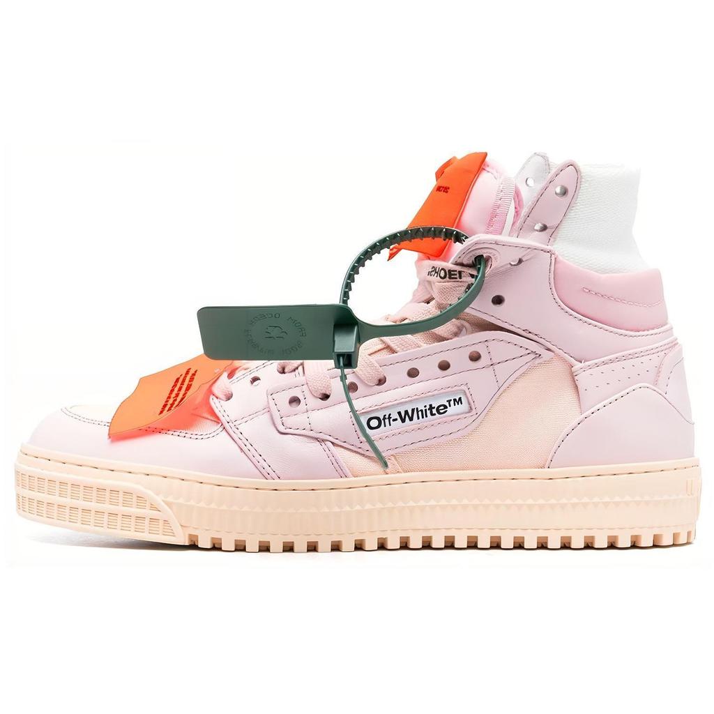 Off-White Off-Court High-Top Lace-Up Fashion Sneakers Women Sneakers Pink OWIA112F22LEA0013030