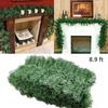 Christmas Pine Branch Garland Festive Holiday Decor Realistic Pine Branches Artificial Pine Needles Classic Christmas Decorations 9ft