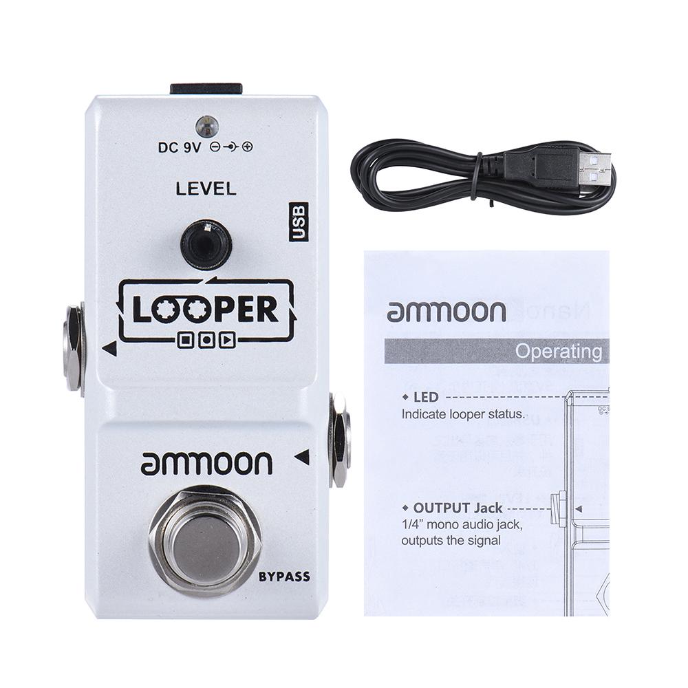 Ammoon AP-09 Nano Series Loop Electric Guitar Effect Pedal Looper True Bypass Unlimited Overdubs 10