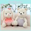 Cute Lily Bear With Floral Skirt Plush Rabbit Toy Dressup Doll Perfect Gift