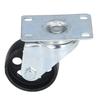 3in Swivel Caster Cast Iron Rotating Plate Dual Bearing Universal Wheel Replacement for Trolley