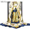 High-quality Luxurious Silk Scarves Headband Scarfs Neck Scarf For Women Chain Silk Scarf Women's Decorative Shawl
