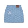 New MLB Denim Short Skirts Women's Light Gray Blue 3FDSM0133-50INS