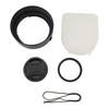 ES 65B 43mm Camera Lens Hood with UV HD Filter Lens Cap for RF50mm F1.8 STM for R50 R6 R5 R8 Camera