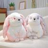 Cute Smoky Makeup Rabbit Plush Doll Soft Cute Sitting Bunny Cloth Doll Children'S Bed Sleeping Doll
