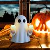 Halloween Night Light USB Rechargeable Ghost Bedroom NightLight  Spooky Ambient Lighting Resin Wall Lamp Decorative for Indoor