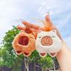 Squeaking Kapibala Plush Toy Cartoon Capybara Pendant Soft Stuffed Doll Keychain Car Key Ring Backpack Bag Decor