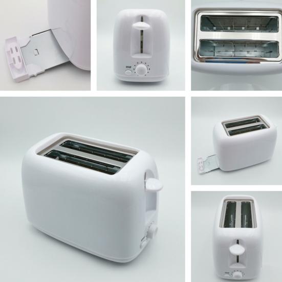 Toaster 2-Slice Bread Maker with Wide Slots Anti-Clogging Automatic Shutdown Adjustable Easy