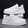 Versatile Fashion White Casual Sneakers Platform Thick Sole Tennis Shoes Men Sport Shoes Breathable Lightweight Running Shoes
