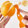 1/2pc Orange/lemon/grapefruit Plastic Plastic Peeler, Creative Cutter With Folding Handle, Kitchen Fruit And Vegetable Gadget