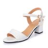 Summer Thick Heel Sandals Women Fashion Peep Toe High Heel Shoes