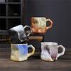 Retro Style Niche High-Value Ceramic Cup Cup Japanese Irregular Coffee Cup Coarse Pottery Water Cup