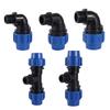 PE Tube Quick Connector 20/25/32mm To 1/2" 3/4" 1" Male Elbow Tee Water Splitter Plastic Coupler Irrigation Water Pipe Fittings
