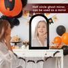 Hologram Ghost Mirror Spooky Halloween Decoration with LED Lights Gothic Light-up Witch Mirror with Creepy Eyes for Home Halloween Parties Haunted