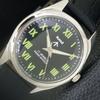 HAND-WINDING VINTAGE HMT INDIAN MENS BLACK COLOR DIAL WATCH A700310-5 R202-a700310