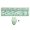 Wireless Keyboard Mouse Combos 110 Keys 2.4GHz Chip for Office Household Computer AccessoryGreen