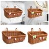 Imitation Rattan Storage Basket, Storage Organizer, Wall Onion Garlic Container, Egg Fruit Basket for Garlic Kitchen Garden