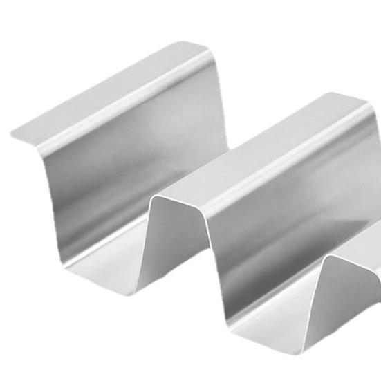 Stainless Steel Taco Holder Double-Sided Tortilla Tray Burrito Holder Taco Display Stand for Sandwiches Waffles