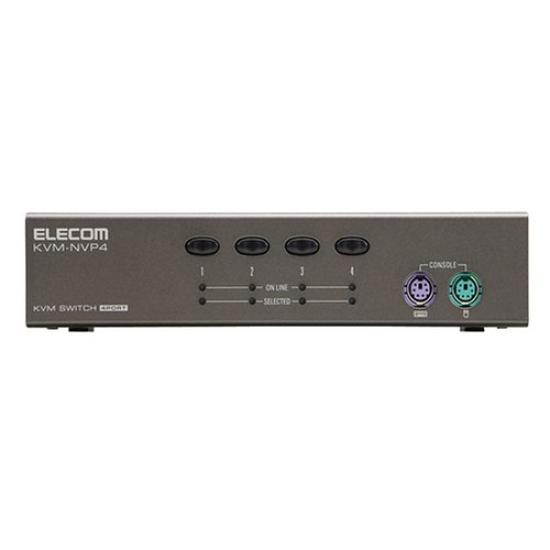 ELECOM PC Switch KVM-NVP4