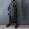 Long Sleeve Oversized Vintage Black Casual Loose Autumn Spring Trench Coat for Women Outerwear