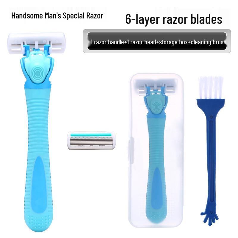 Мужская бритва с 6 лезвиями - Бритва с держателем лезвий