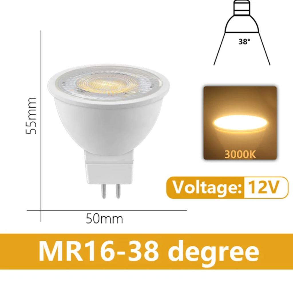 New High-Quality Superbright Low Voltage MR16 LED Spotlight - Pack of 4-20, Energy-Efficient Stoning Replacement for 20W-50W Hal