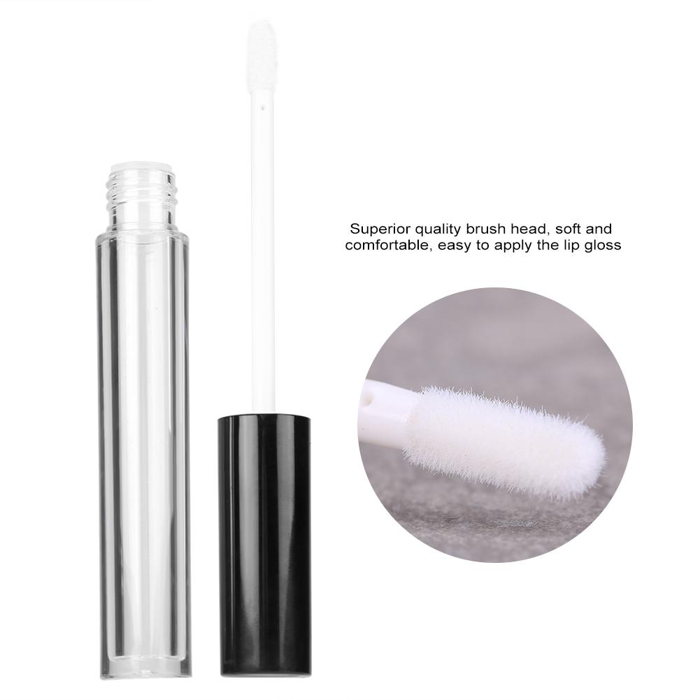 5pcs Set 5ml Clear Empty Lipgloss Bottle Eyelash Eyeliner Oil Container Lip Gloss Split Bottle
