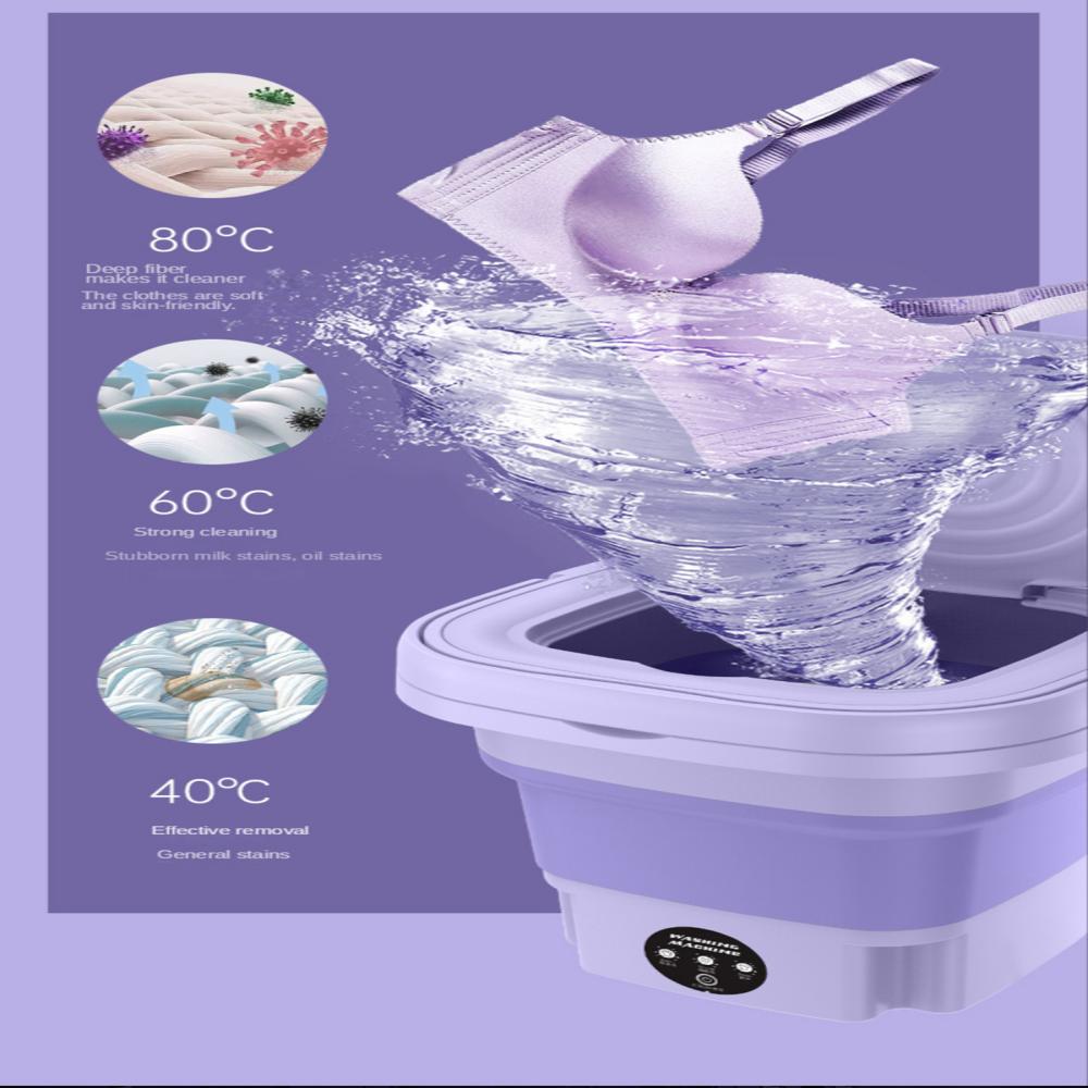 Portable Small Folding Washing Machine Underwear and Socks Washing Machine Ultraviolet Sterilizer Suitable For Business Outdoor