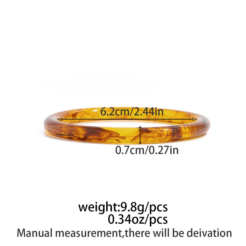 Браслеты Y2K Бохо из прозрачной смолы и акрила для женщин 2025 Новая мода Геометрический нерегулярный браслет Эстетические украшения
