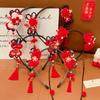 Braid Hair Children Wig Headband Tassel Hanfu Hair Sticks All-match Red Bow Hairband Baby