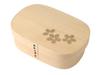 Humidity Control Function Wooden Bento Box X X 6cm 700ml Natural White Current Model J-kitchens 18.3cm 12.5cm
