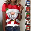 Christmas 3d Cartoon Print Blouse Tops For Women Kawaii Shirt Female Fashion Casual Clothing Oversized Womens T Shirt