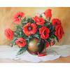 DIY Diamond Painting Cross Stitch Red Poppies Decorative Needlework Diamond Embroidery Flowers