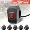 1pc Motorcycle Modified Switch Headlight Horn Control ON OFF Buttton Handlebar Mount Waterproof Button with LED Light ZPG