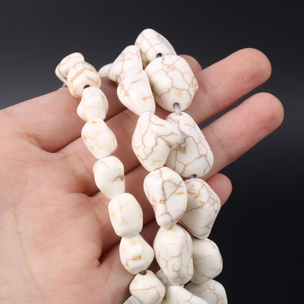 1Strand Natural Stone Beads Irregular Turquoise Loose Spacer Beads for Jewelry Making DIY Necklace Bracelet Accessories