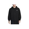 Nike Club Hooded Solid Color Logo Pullover Long Sleeve Sweatshirt Men Sweatshirt Black HJ1817-010