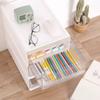 Stationery Storage Box Drawers Desk Storage Box Office Cabinet Save Space Organizer Stackable Bathroom Cosmetic Desk Organizer