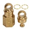 Quick Release Keychain Brass Detachable Pull Apart Key Rings Separate Chain Snap Lock Holder for