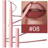 Nude Tapered Lip Liner Pencil Matte Creamy Plumping Lip Stain Waterproof Natural Nude Brown Slim Lips Liner Make Up Long-Lasting