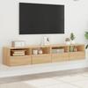 VidaXL Wall-mounted TV Cabinets 2 Pcs Sonoma Oak 80x30x30cm Engineered Wood 836873