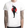 Japan Mens T-shirts Fashion Anime T-shirts Japanese Samurai Letter Warrior T-shirt Men