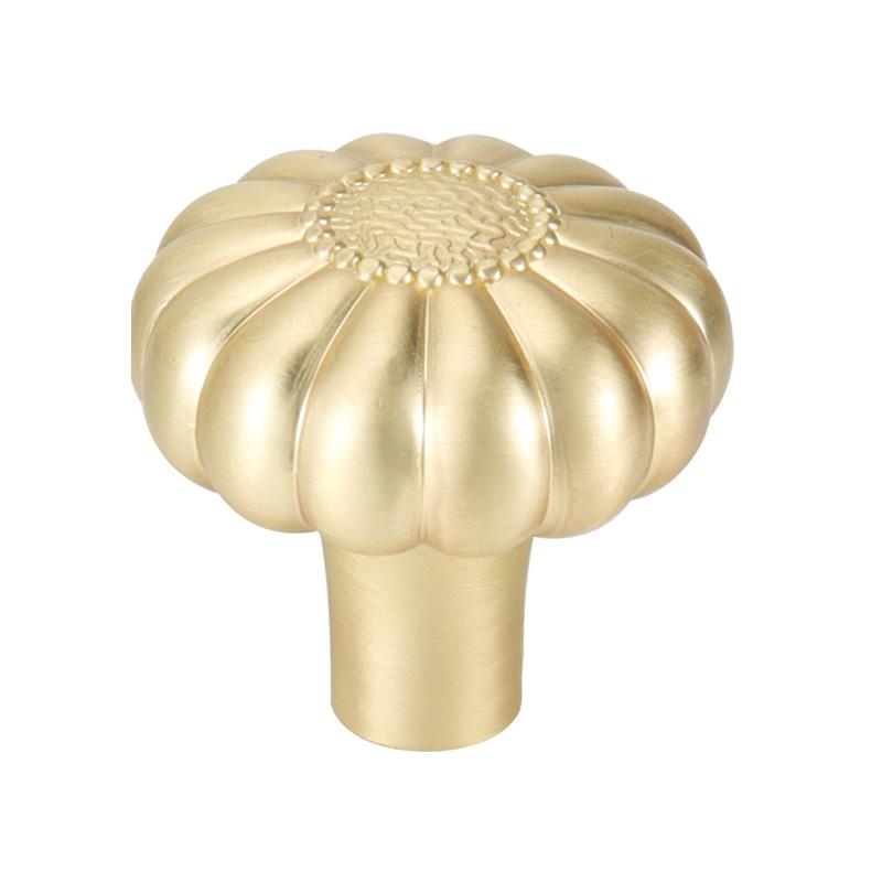 1pc Luxury Wardrobe Handles Hardware Knob Flower Shape Imitation Copper Single Hole Zinc Alloy