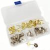 50 Pcs Picture Frame Hangers Kit Picture Hanging Tacks Picture Hangers for Drywall Wooden  Picture