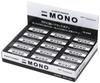 Tombow Mono 30 PE04 X Eraser, Black, Pieces, (55 23mm), PE-04AB-30P