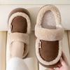 Women's Cotton Slippers Warm Cotton Slippers In Autumn and Winter Plush Slippers Wedge Shoes