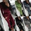 Women Tracksuit Velvet Long Sleeve Sportsuit Slim Pants+Hoodies Tops Set
