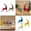 Elegants Resins Reindeers Figurine Modern Home Decoration Standing Deer Statue for Christmas Decoration