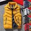 Autumn Winter Warm Womens Mens Down Cotton Padded Sleeveless Jacket Vest Waistcoat Parka