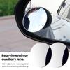 HD-compatible Rear View Mirror Auxiliary Lens 360 Degree Rotation Degree Adjustabe No Rim Waterproof Convex Blind Spot Mirror for Car Van Trucks